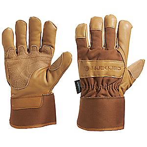 Carhartt Men's Insulated Leather Gloves - Brown
