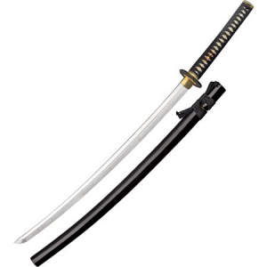 Paul Chen 2438 Bamboo Mat Katana With White Rayskin Handle