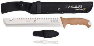 Camillus Carnivore X Machete w/ Trimming Knife, Tan - CAM-19236-003