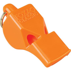 Fox 40 Safety Whistles 34044 Classic Safety Whistle with Orange Casing