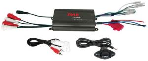 Pyle Marine 4Ch Mp3/Ipod Marine Power Amp 4x100W RMS, Black, PLMRMP3B