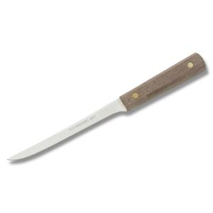 Old Hickory Fillet Knife with Branded Hickory Handles and Stainless Steel 6.25" Fillet Plain Edge Blades Model 1270-417