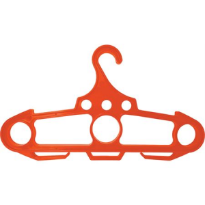 Ontario 0400OR Jericho Bear Back Hanger Orange with Polypropylene Construction