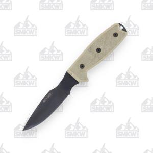 Ontario RAT-3 Caper Micarta Tan