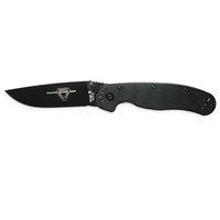 Ontario Rat Ii Bp-black Handle Black 7" Blade Folding Knife
