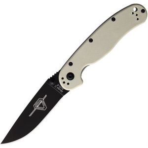 Ontario 8862BONETC RAT II Linerlock Knife Bone Nylon