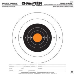 Champion Targets RE-STICK 25YD Pistol SLWFR