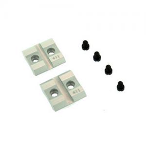 Weaver 48633 411S Top Mount Base Silver 2-pack