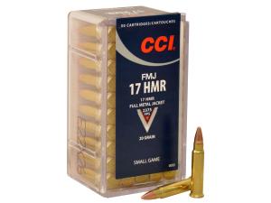 CCI Ammunition 17 Hornady Magnum Rimfire (HMR) 20 Grain Full Metal Jacket - 660271