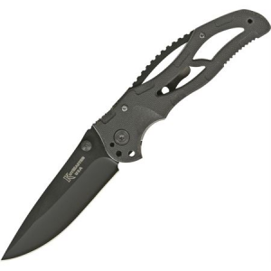 Kutmaster Knives 191 Black Monster Folder Linerlock Pocket Knife