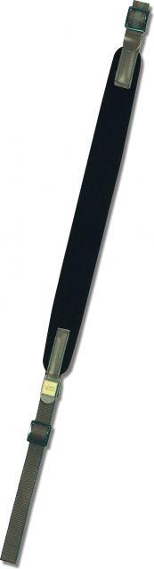 Vero Vellini Standard Shotgun Sling, Black Neoprene / Brown Leather
