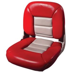 Tempress 3004.5735 Navistyle Low-Back Boat Seat /Gray, Red, 54683