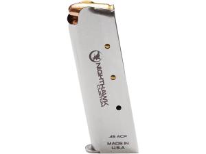 Nighthawk Custom Magazine 1911 Government, Commander Welded Base 45 ACP 7-Round Stainless Steel - 690424