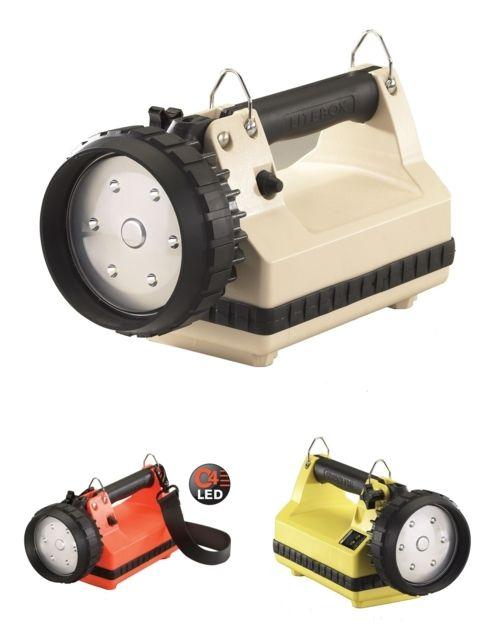Streamlight E-Flood LiteBox Yellow Lantern, Standard AC/DC Charger, Shoulder Strap, Rack