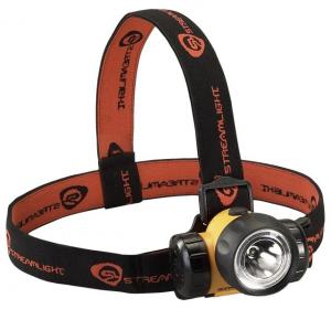 Streamlight 3AA HAZ-LO UL Classified Class I Division 1 LED Headlamp, Yellow w/ Black/Red Strap - 61200