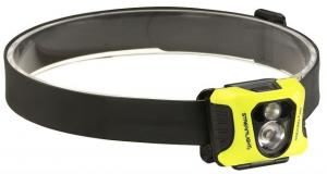 Streamlight Enduro Pro - with 3 AAA alkaline batteries, rubber hard hat strap, elastic head strap, 3M Dual Lock - Box, Black/Yellow, 61422