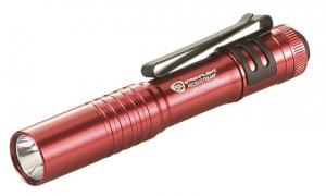 Streamlight MicroStream 45 Lumen Flashlight w/Alkaline Battery, Red, 66323