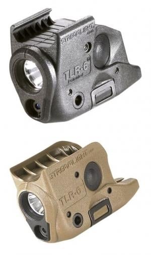 Streamlight TLR-6 Rail GLOCK 19 Weapon Light w/ White LED/Red Laser, Black, 69290