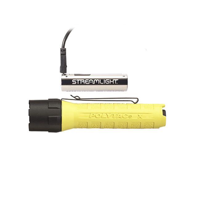 Streamlight Polytac X USB - 18650 Battery And USB Cord, Yellow, 88614