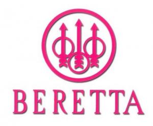 Beretta Car Window Decal 5.75x4.25in,Pink DECAL34