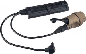 SureFire Weapon Light Switch Assembly, Scout Light & Insight Tech/Atpial Laser, Picatinny Pressure Pad, 7 inch Cable, Tan, DS-SR07-D-IT-TN