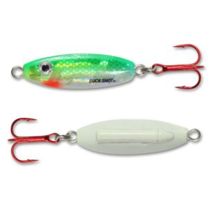 Northland Fishing Tackle Buck-Shot Rattle Spoon, S-Glo Perch, 3/4 oz, BRS7-20