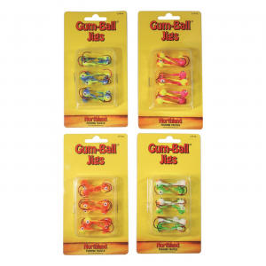 Northland Gum-Ball Jigs Assorted Colors 60 pack