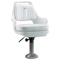 Wise&amp;reg; Offshore Pilot Chair with 12-18&amp;#34; Adjustable Pedestal / Mounting Plate / Seat Slider / Seat Swivel