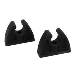 Perko Pole Storage Clips - Black - Pair, 0477DP0BLK