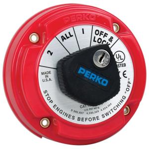 Perko Medium Duty Battery Selector Switch w/Alternator Field Disconnect & Key Lock 8504DP, 8504DP