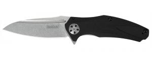 Kershaw Knives Barstow Folding 3.25-Inch Plain Drop Point Stonewashed Steel Blade G-10 Handle Pocket Clip