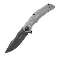 Believer-speedsafe W/flipper, 3.25" 8cr13mov Gray Pvd Coating, Stainless Steel Bead-blasted Finish Handle, Reversible