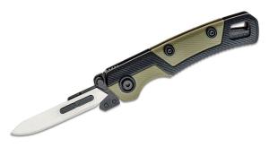 Kershaw 1891 LoneRock RBK 2 Folding Knife 2.8" Skinner/Caper #60A Replaceable Blade GFN Handles with Rubbed Overmold
