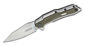 Kershaw Starter Series 1369 Salvage Assisted Flipper Knife 2.9&quot; Stonewashed Clip Point Blade
