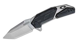 Kershaw Starter Series 1401 Jetpack Assisted Flipper Knife 2.75&quot; Stonewashed Tanto Blade