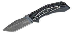 Kershaw Starter Series 1376 Flatbed Assisted Flipper Knife 3.125" Black Washed Tanto Blade