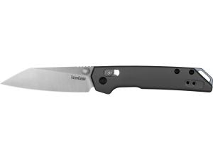Mini Iridium Folding Knife Gray 3in Plain Satin Reverse Tanto KS2051R