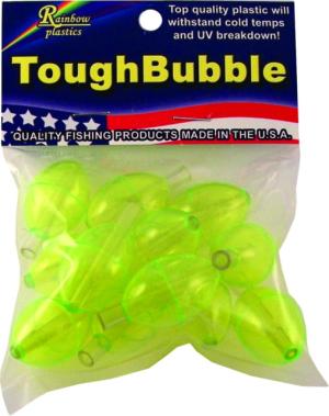 Rainbow Tough Bubble Trans Green Small - Priced Per Float, RTB25-12TG