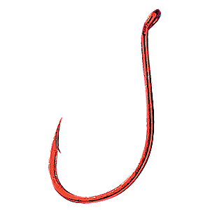 Gamakatsu 02311 Octopus Hook Size 1/0, Red, Per 6