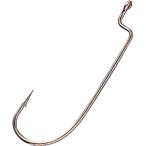 GAMAKATSU USA INC Gamakatsu O'Shaughnessy Offset Worm Hooks - Bronze