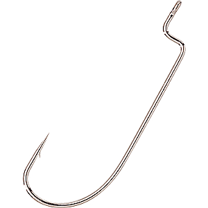 Gamakatsu Offset Shank Single Worm Hooks 6-Pack Black, 4/O - Hooks at Academy Sports