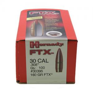 Hornady FTX Bullets .308 Caliber 160GR FTX 100 Bullets