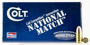 Colt Ammo 9M124FMJCT National Match 9mm Luger 124 GR Full Metal Jacket 50 Bx/ 20 Cs