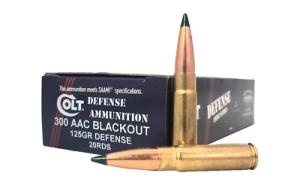 DoubleTap Colt Defense .300 AAC Blackout, 125Gr, Tipped MatchKing, 20 Rounds per Box