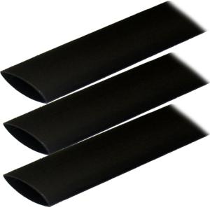 Ancor Adhesive Lined Heat Shrink Tubing ALT - 1 x 3 - 3-Pack - Black, 307103