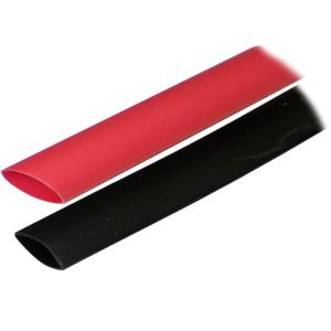 Ancor Adhesive Lined Heat Shrink Tubing ALT - 3/4 x 3 - 2-Pack - Black/Red, 306602