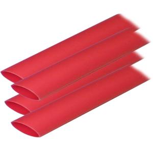 Ancor Adhesive Lined Heat Shrink Tubing ALT - 3/4 x 12 - 4-Pack - Red, 306624