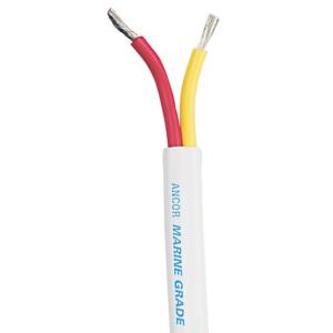 Ancor Safety Duplex Cable - 6/2 AWG - Red/Yellow - Flat - 50', 123705