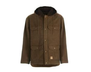 Berne Washed Contractor Coat - Men's, Bark, Extra Large, Tall, 92021193748