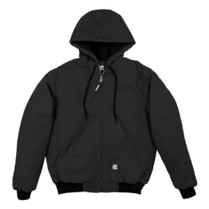 Berne Original Hooded Jacket - Men's, Black, Small, Regular, 92021686387
